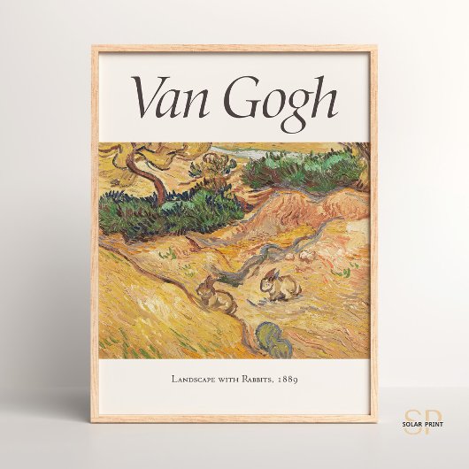 Vincent van Gogh Landschap met Konijnen Art Print