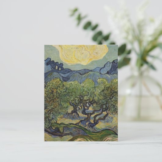 Vincent van Gogh - Landschap met olijfbomen Briefkaart (Staand voorkant)