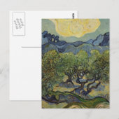 Vincent van Gogh - Landschap met olijfbomen Briefkaart (Voorkant / Achterkant)