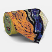 Vincent Van Gogh - Landschap met stel Kunstwerk Stropdas (Opgerold)