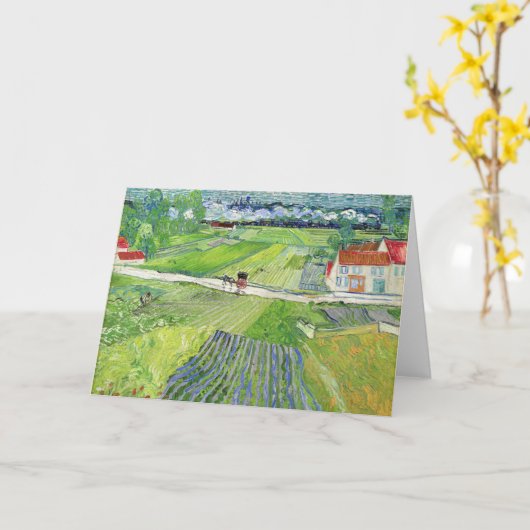 Vincent van Gogh - Landschap met vervoer en trein Kaart (Gele Bloem)