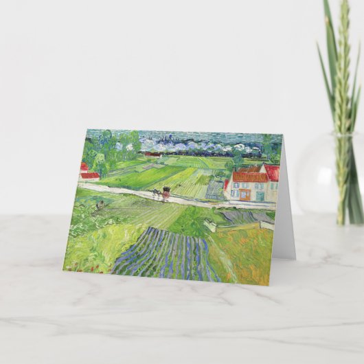 Vincent van Gogh - Landschap met vervoer en trein Kaart (Voorkant)