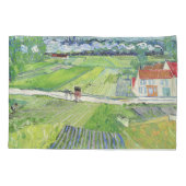 Vincent van Gogh - Landschap met vervoer en trein Kussensloop (Achterkant)