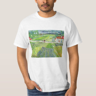 Vincent van Gogh - Landschap met vervoer en trein T-shirt