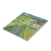 Vincent van Gogh - Landschap met vervoer en trein Tegeltje (Zijkant)