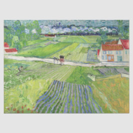 Vincent van Gogh - Landschap met vervoer en trein Tissuepapier