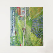 Vincent van Gogh - Landschap met vervoer en trein Wandkleed (Voorkant)