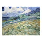 Vincent van Gogh, Landschap uit Saint-Remy Foto Afdruk (Voorkant)