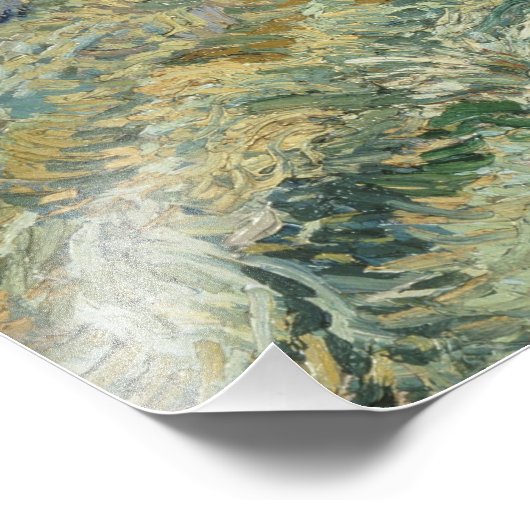 Vincent van Gogh, Landschap uit Saint-Remy Foto Afdruk (Hoek)