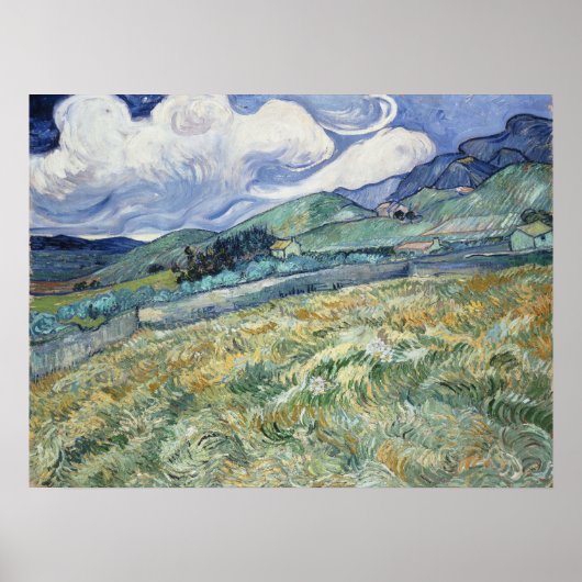 Vincent van Gogh, Landschap uit Saint-Remy Poster (Voorkant)