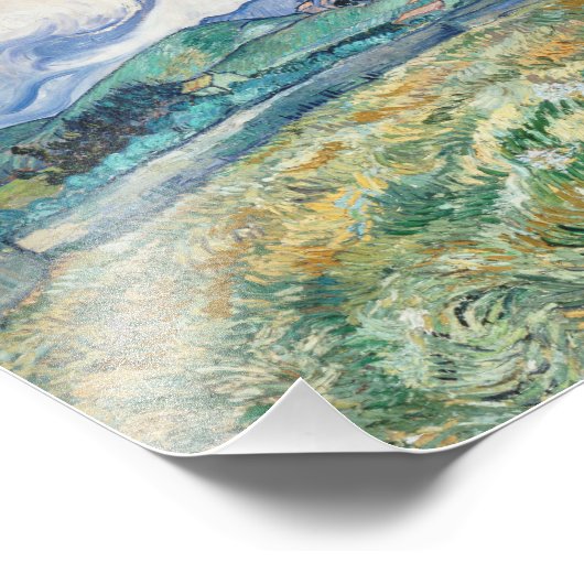 Vincent Van Gogh - Landschap van Saint-Remy Foto Afdruk (Hoek)