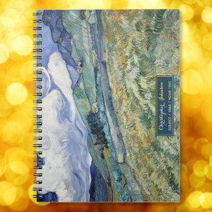 Vincent Van Gogh Landschapskunst Gouden Monogram Notitieboek