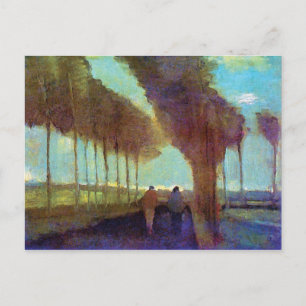 Vincent Van Gogh - Landweg Met Twee Personen Briefkaart