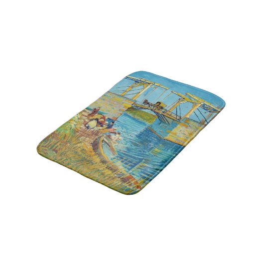 Vincent van Gogh - Langlois Bridge in Arles #1 Badmat (Gekanteld)