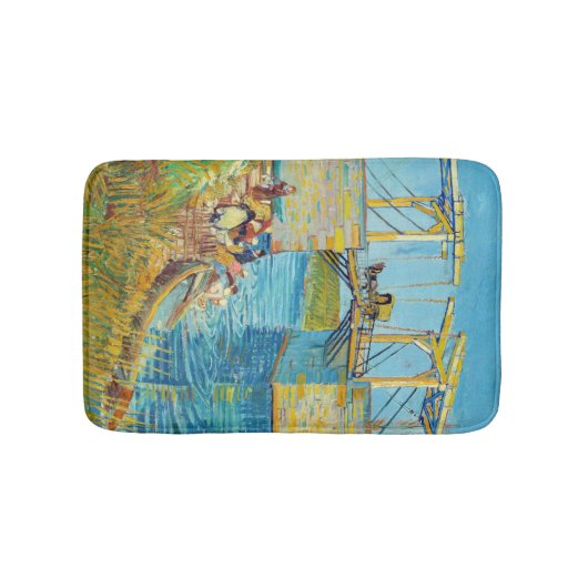 Vincent van Gogh - Langlois Bridge in Arles #1 Badmat (Voorkant)
