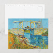 Vincent van Gogh - Langlois Bridge in Arles #1 Briefkaart (Voorkant / Achterkant)