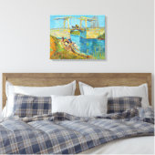 Vincent van Gogh - Langlois Bridge in Arles #1 Canvas Afdruk (Insitu (Slaapkamer))