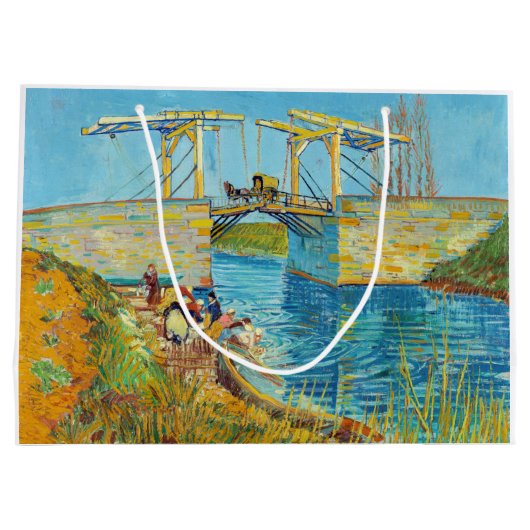 Vincent van Gogh - Langlois Bridge in Arles #1 Groot Cadeauzakje (Achterkant)