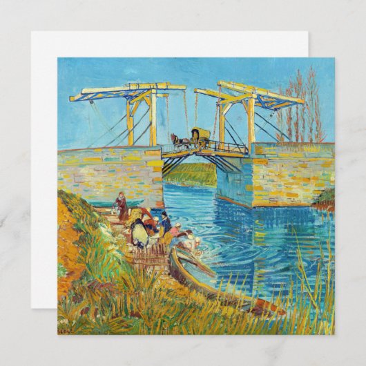 Vincent van Gogh - Langlois Bridge in Arles #1 Kaart (Voorkant / Achterkant)