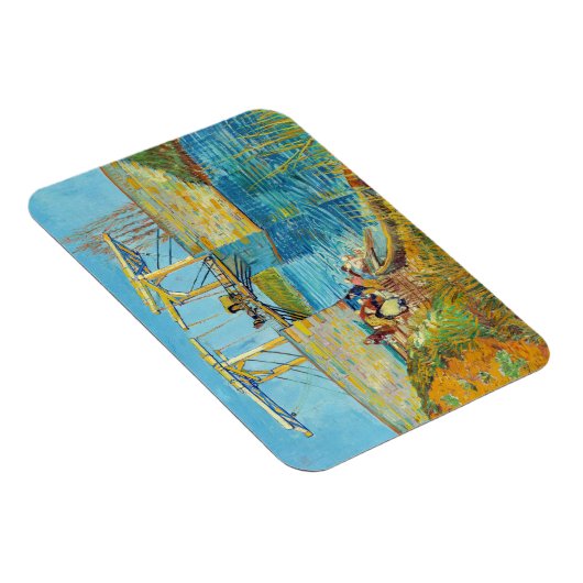 Vincent van Gogh - Langlois Bridge in Arles #1 Magneet (Rechterzijde)