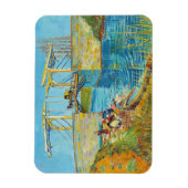 Vincent van Gogh - Langlois Bridge in Arles #1 Magneet (Verticaal)