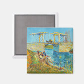 Vincent van Gogh - Langlois Bridge in Arles #1 Magneet (Voorkant / Achterkant)