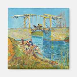 Vincent van Gogh - Langlois Bridge in Arles #1 Magneet