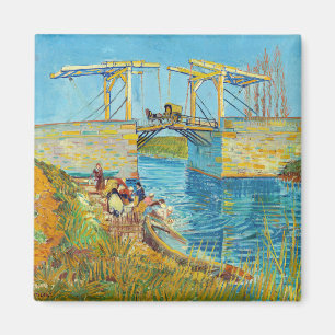 Vincent van Gogh - Langlois Bridge in Arles #1 Magneet