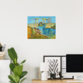 Vincent van Gogh - Langlois Bridge in Arles #1 Poster (Thuiskantoor)