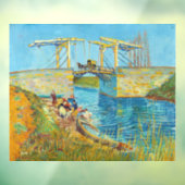 Vincent van Gogh - Langlois Bridge in Arles #1 Raamsticker (Vel 3)