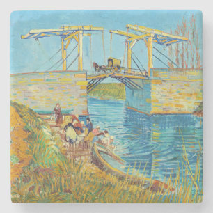 Vincent van Gogh - Langlois Bridge in Arles #1 Stenen Onderzetter