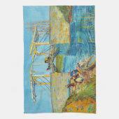 Vincent van Gogh - Langlois Bridge in Arles #1 Theedoek (Verticaal)