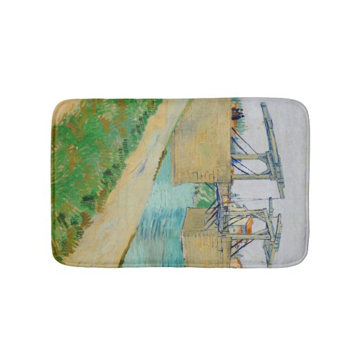 Vincent van Gogh - Langlois Bridge in Arles #2 Badmat (Voorkant)