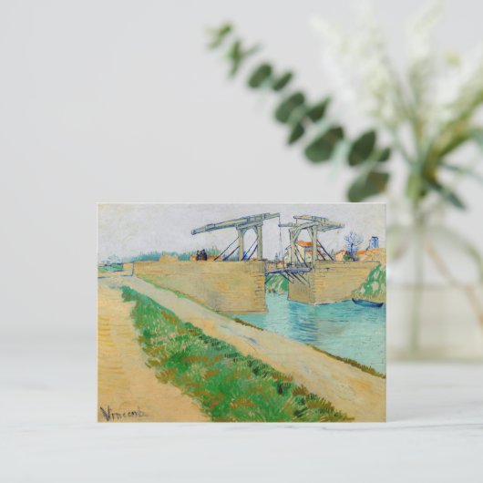 Vincent van Gogh - Langlois Bridge in Arles #2 Briefkaart (Staand voorkant)