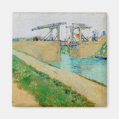 Vincent van Gogh - Langlois Bridge in Arles #2 Magneet (Voorkant)