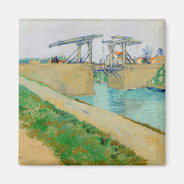 Vincent van Gogh - Langlois Bridge in Arles #2 Magneet