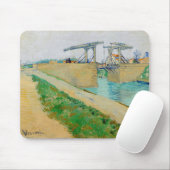 Vincent van Gogh - Langlois Bridge in Arles #2 Muismat (Met muis)