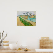 Vincent van Gogh - Langlois Bridge in Arles #2 Poster (Keuken)