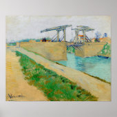 Vincent van Gogh - Langlois Bridge in Arles #2 Poster (Voorkant)