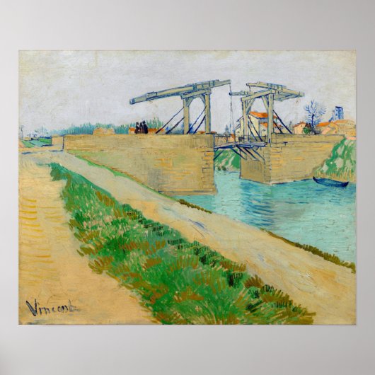 Vincent van Gogh - Langlois Bridge in Arles #2 Poster (Voorkant)