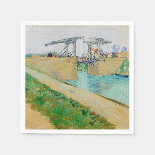 Vincent van Gogh - Langlois Bridge in Arles #2 Servet (Voorkant)