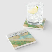 Vincent van Gogh - Langlois Bridge in Arles #2 Stenen Onderzetter (Zijkant)