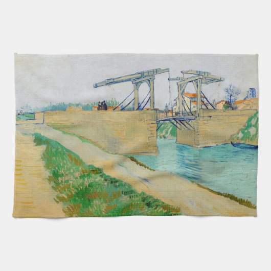 Vincent van Gogh - Langlois Bridge in Arles #2 Theedoek (Horizontaal)