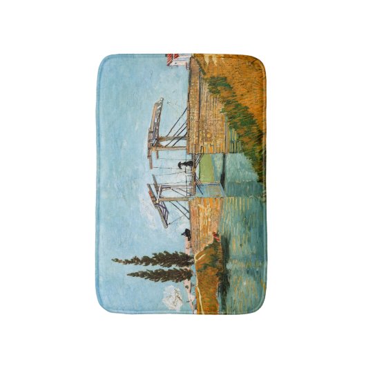 Vincent van Gogh - Langlois Bridge in Arles #3 Badmat (Voorkant Verticaal)