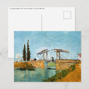 Vincent van Gogh - Langlois Bridge in Arles #3 Briefkaart