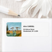 Vincent van Gogh - Langlois Bridge in Arles #3 Etiket (Insitu)