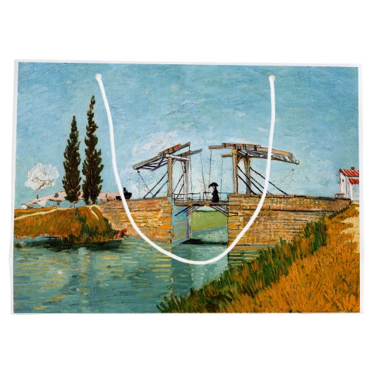 Vincent van Gogh - Langlois Bridge in Arles #3 Groot Cadeauzakje (Achterkant)