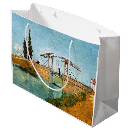 Vincent van Gogh - Langlois Bridge in Arles #3 Groot Cadeauzakje (Achterkant Gekanteld)