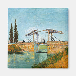 Vincent van Gogh - Langlois Bridge in Arles #3 Magneet