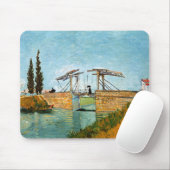 Vincent van Gogh - Langlois Bridge in Arles #3 Muismat (Met muis)
